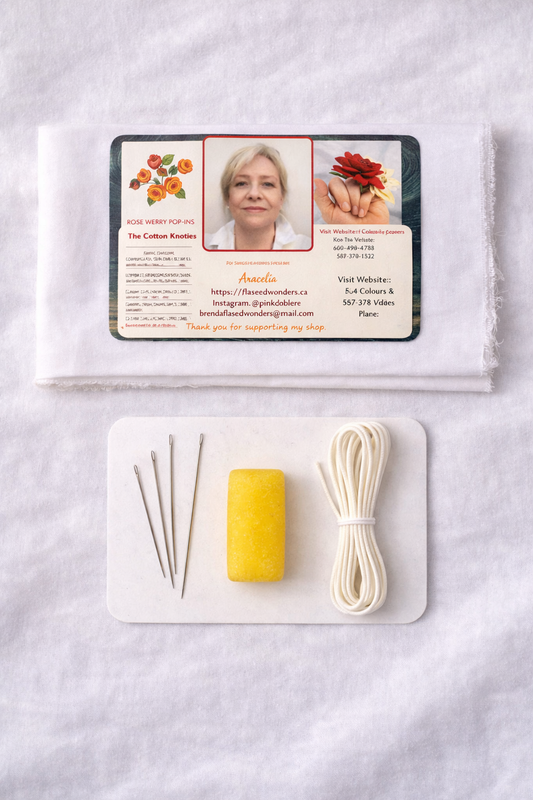 HANKY Hand-Sewn Couture Rolled Hem Practice Kit One Seed Wonders