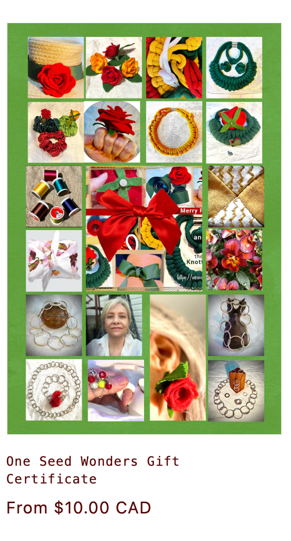 Odd Balls & Beady Guys - Earrings, Rings & Other Things One Seed Wonders