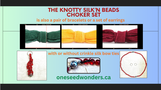 the KNOTTY SILK'n BEADS - Choker Set