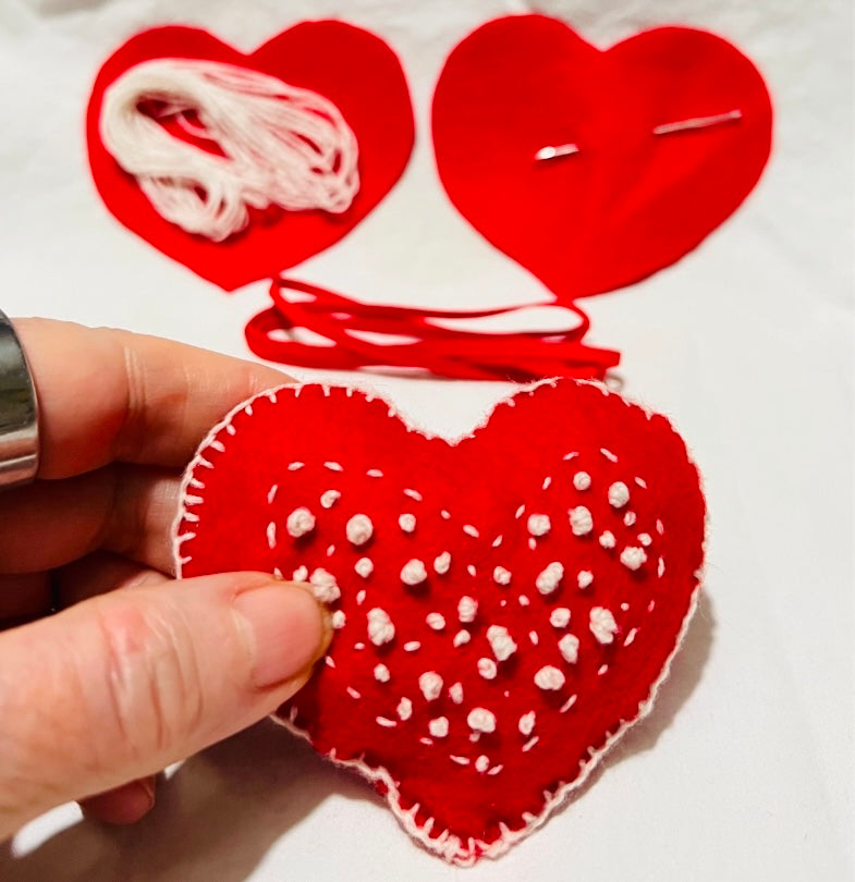Heart - Felt Pin Cushion KIT One Seed Wonders