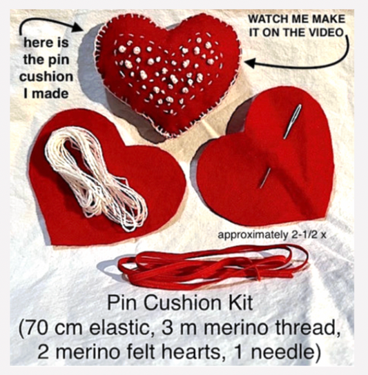 Heart - Felt Pin Cushion KIT One Seed Wonders