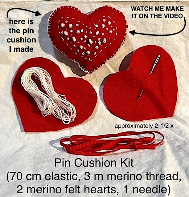 Merino Wool Pin Cushion Kit One Seed Wonders